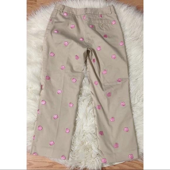 Lilly Pulitzer Embroided sea shell Capris - Picture 3 of 8